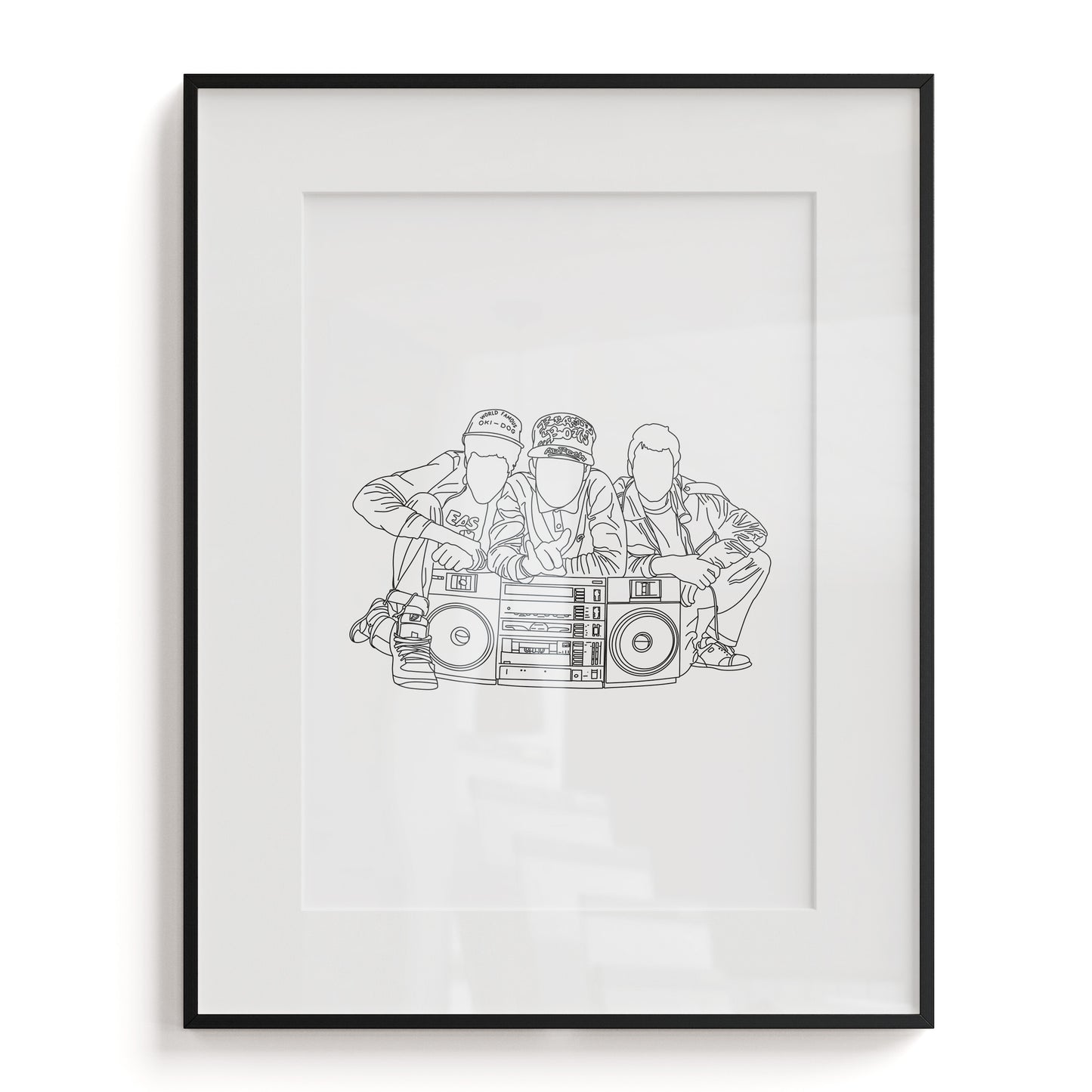 Beastie Boys Line Art Print