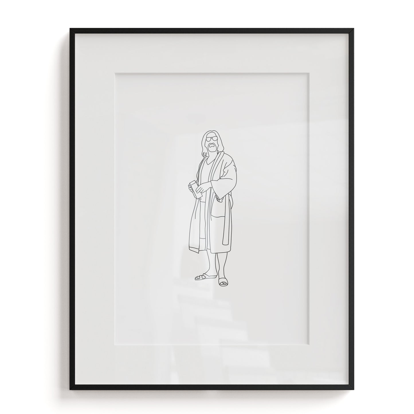 The Big Lebowski Line Art Print
