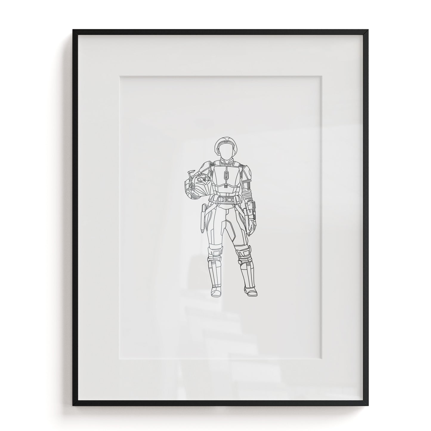Bo-Katan Kryze Line Art Print