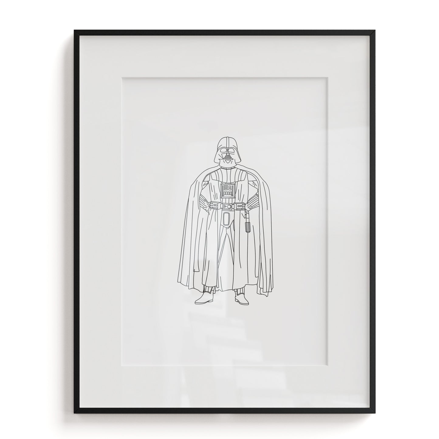 Darth Vader Line Art Print