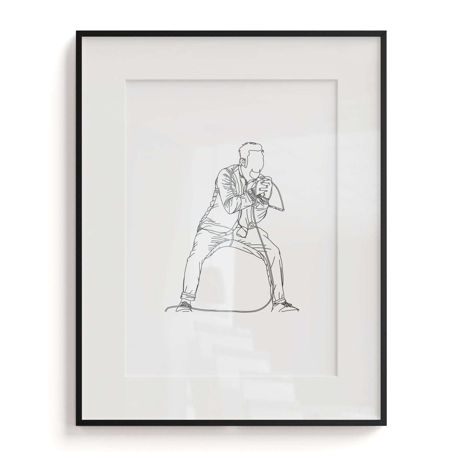 Chino Moreno / Deftones Line Art Print