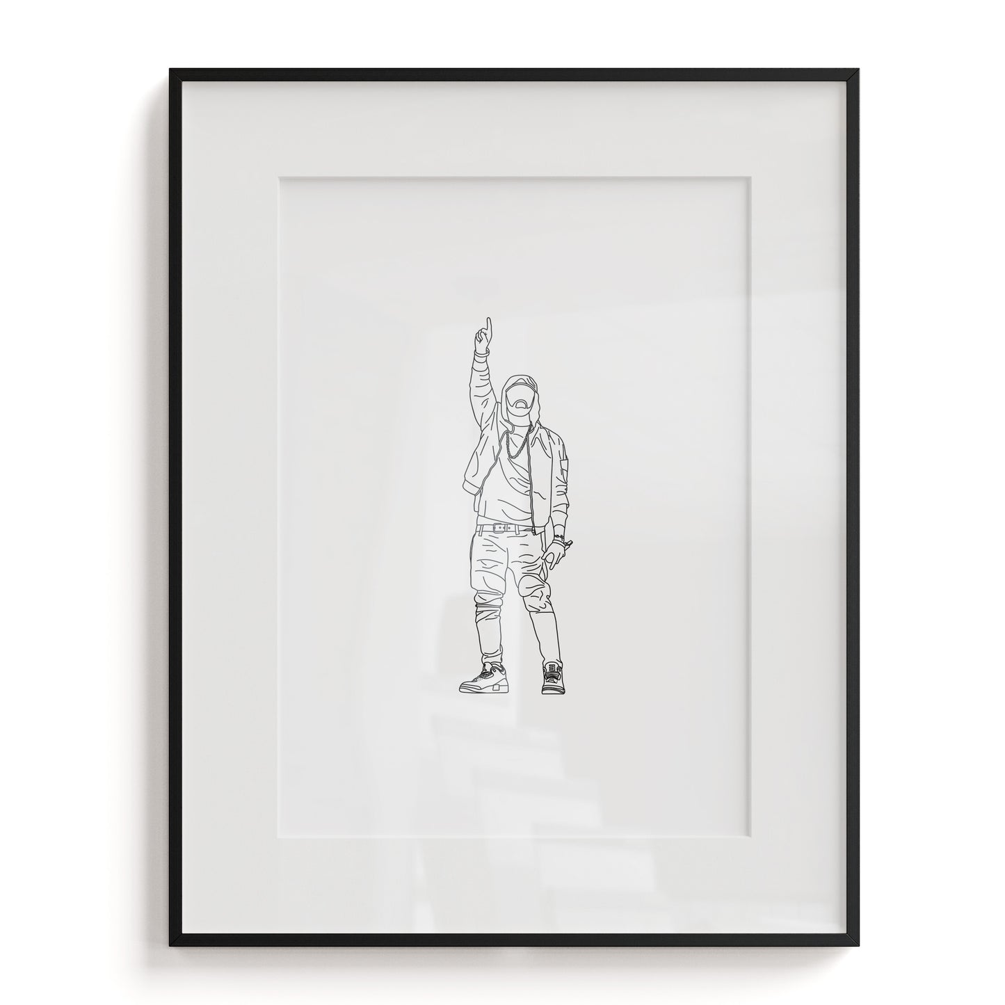 Eminem Line Art Print