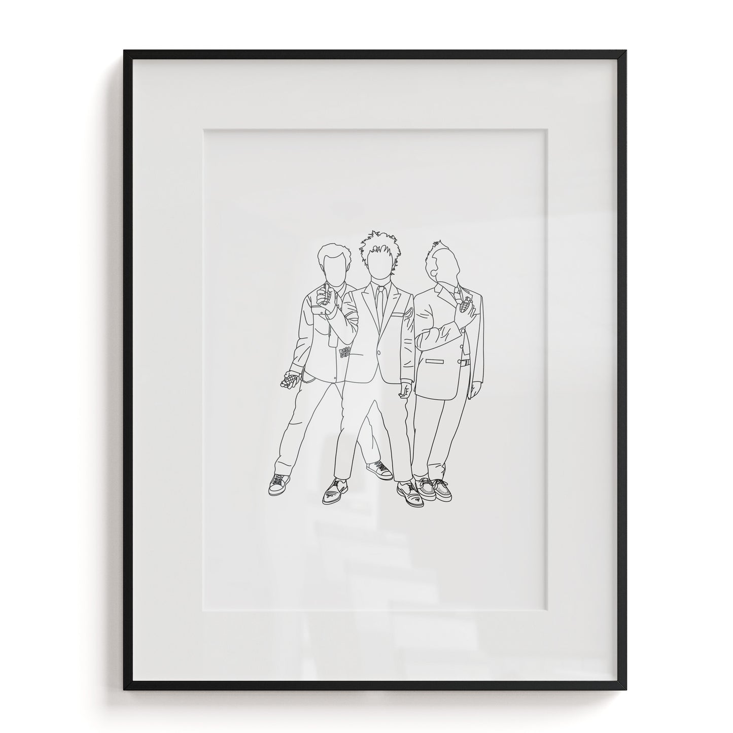 Green Day Line Art Print