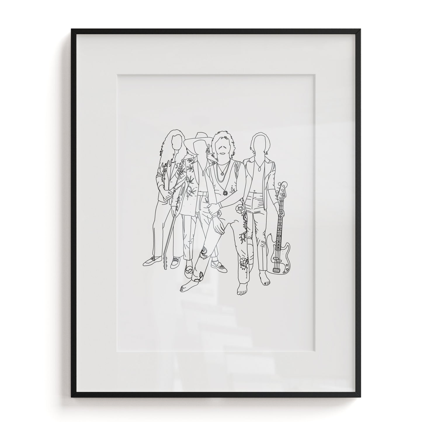 Greta Van Fleet Line Art Print
