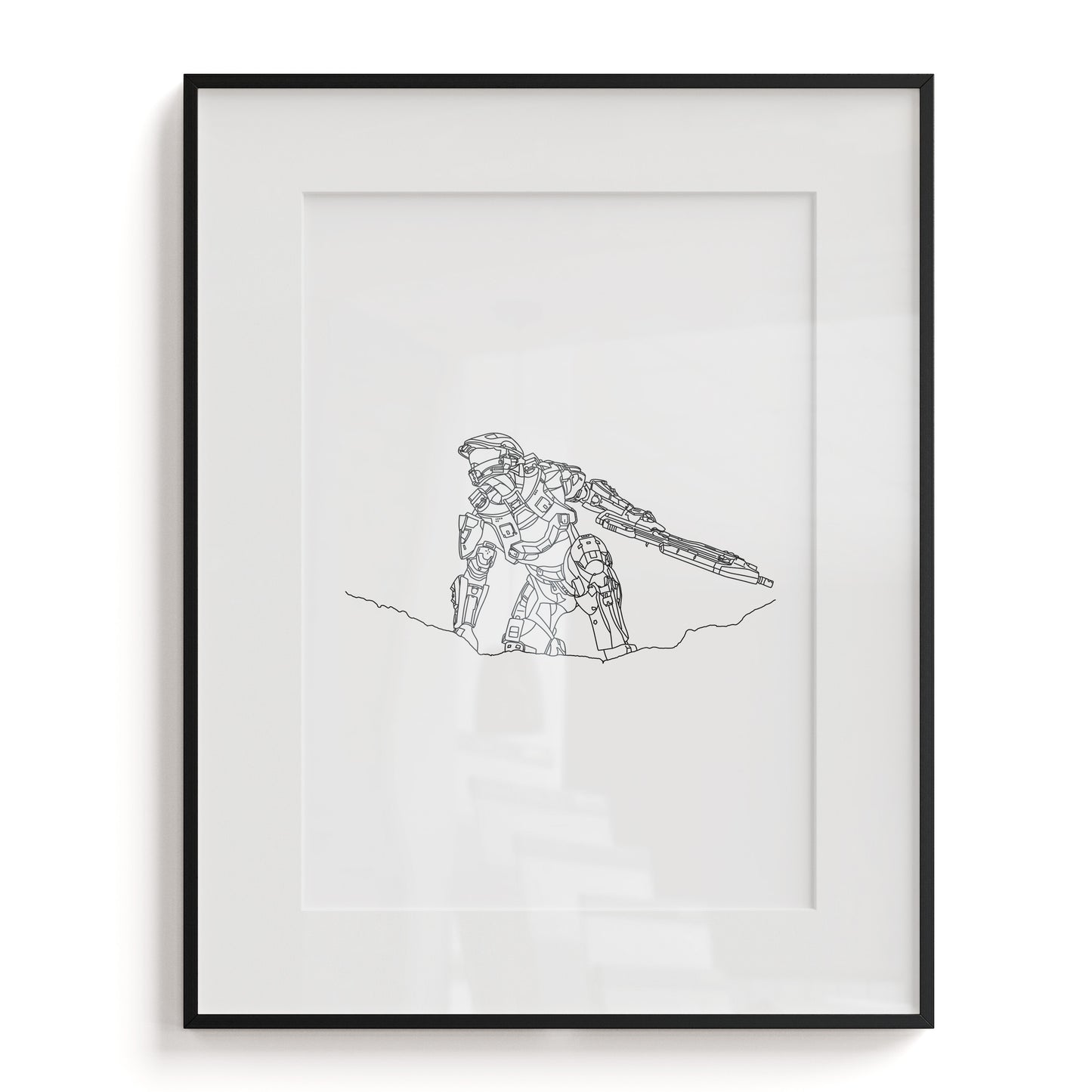 Halo Line Art Print