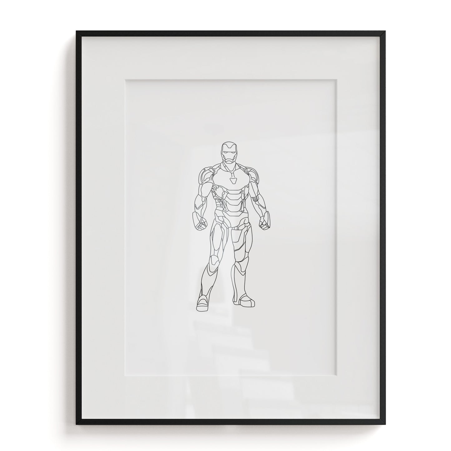 Iron Man Line Art Print