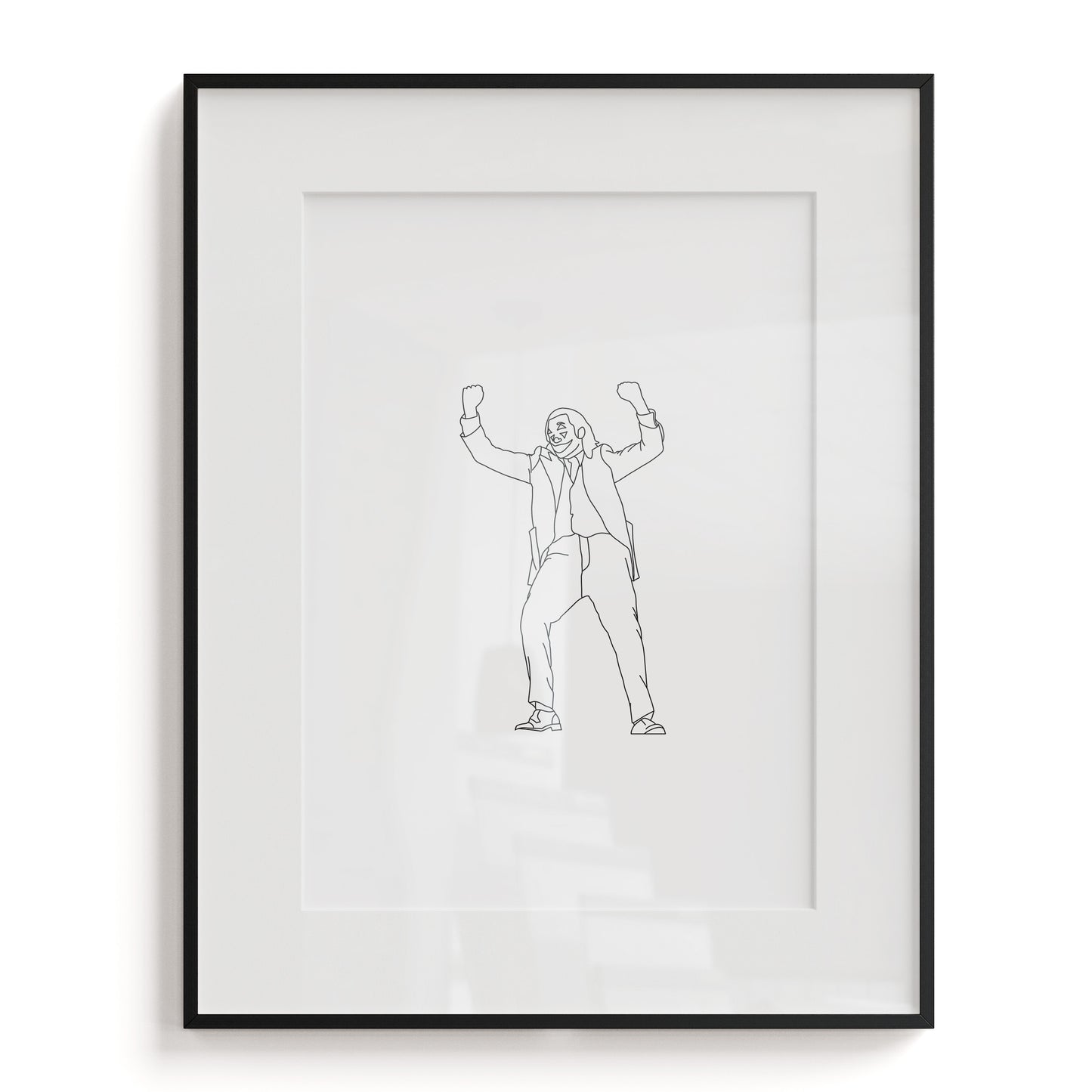 Joker Line Art Print