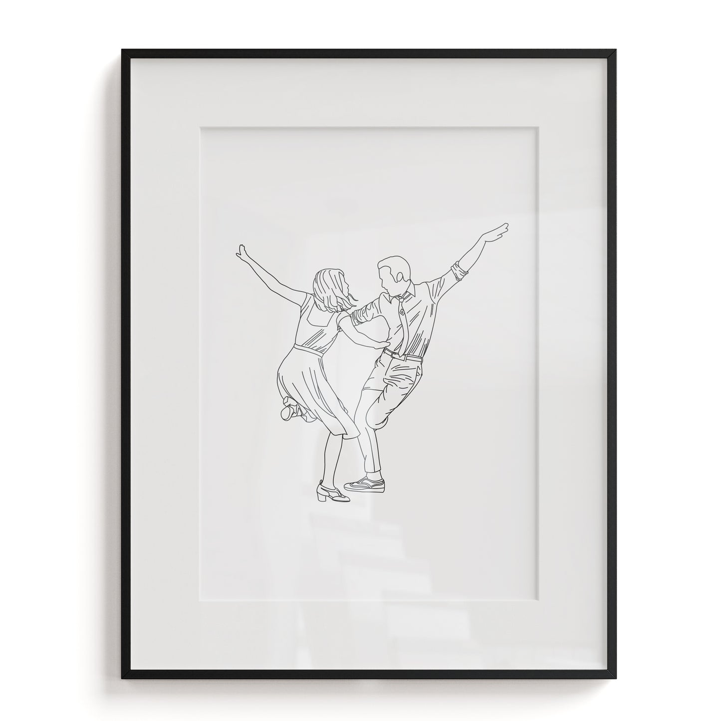 La La Land Line Art Print