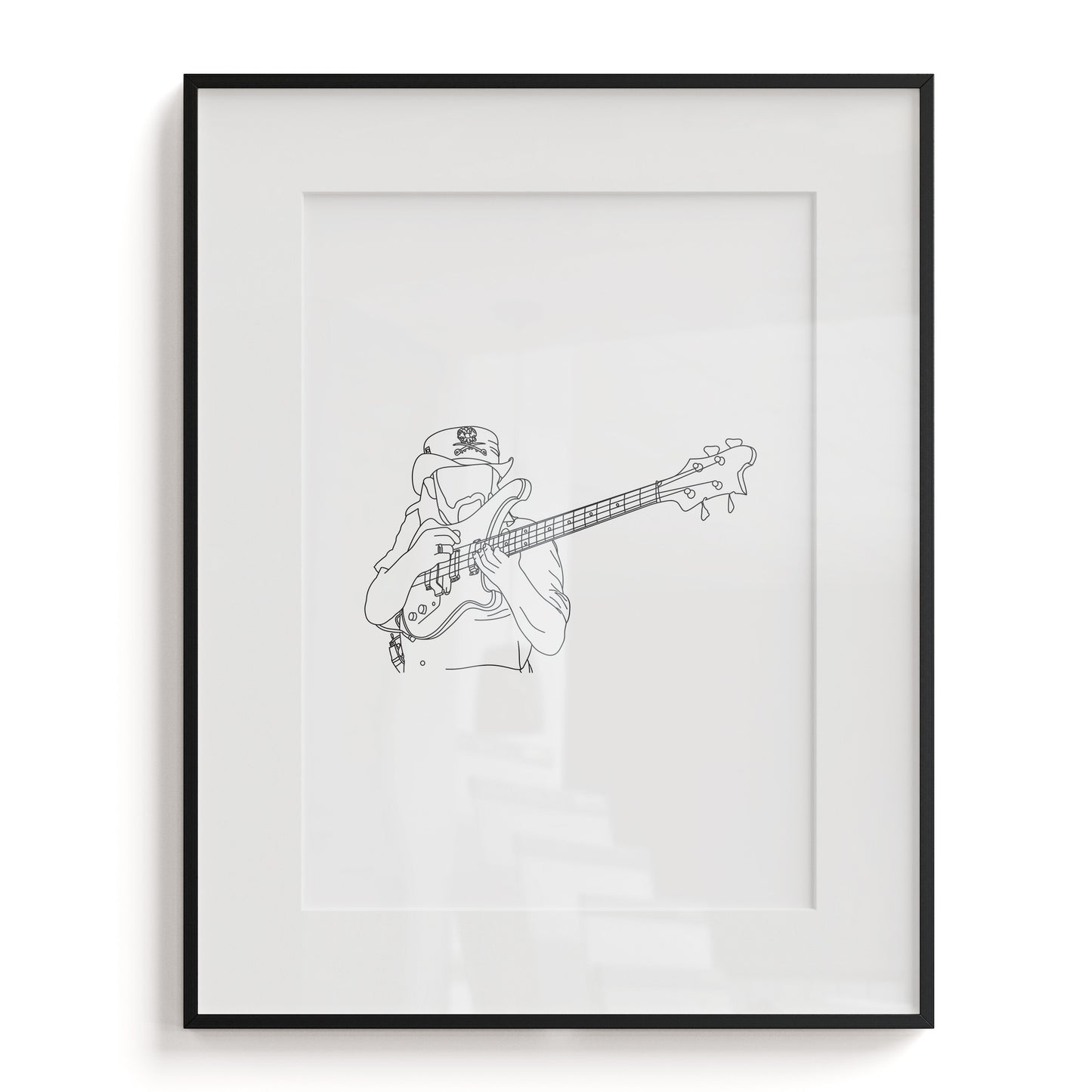 Lemmy Kilmister Line Art Print