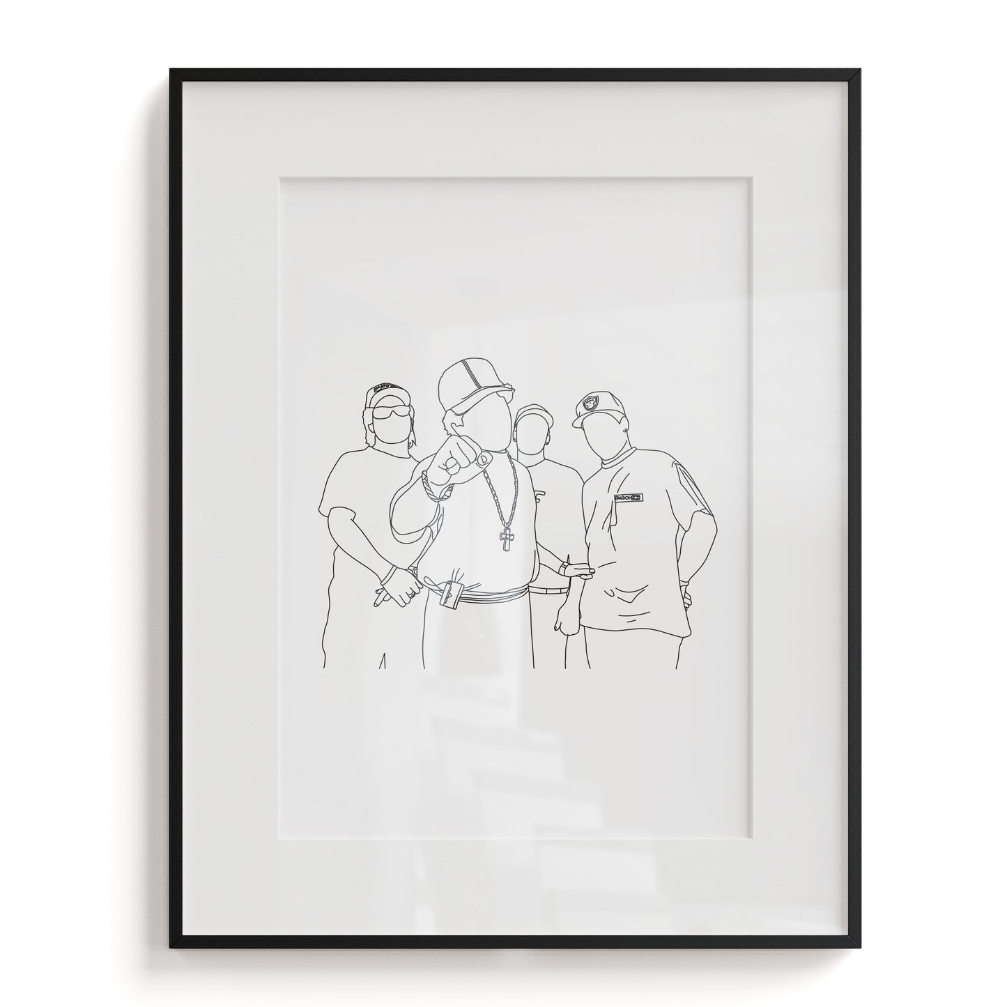 NWA Line Art Print