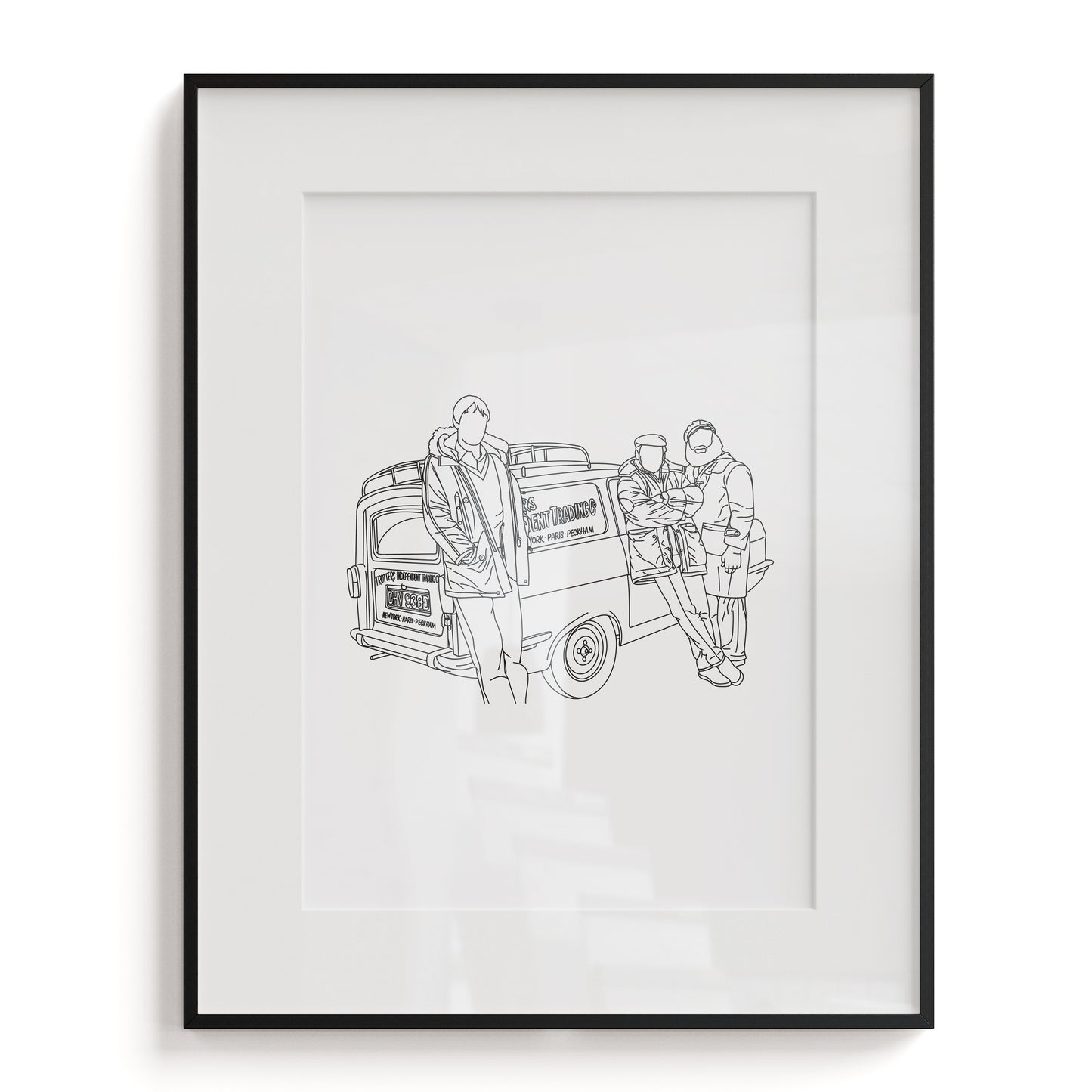 Only Fools and Horses Line Art Print