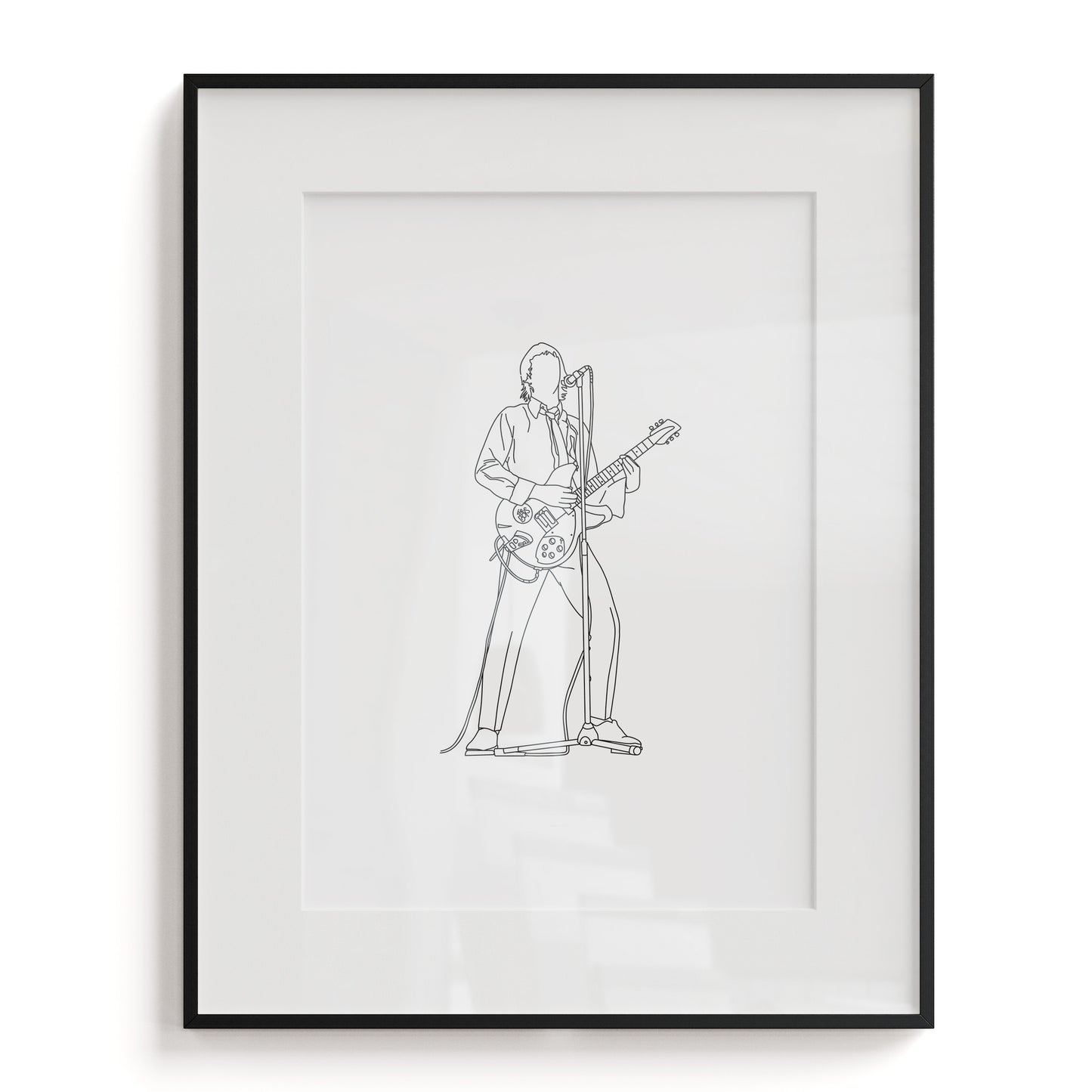 Paul Weller Line Art Print