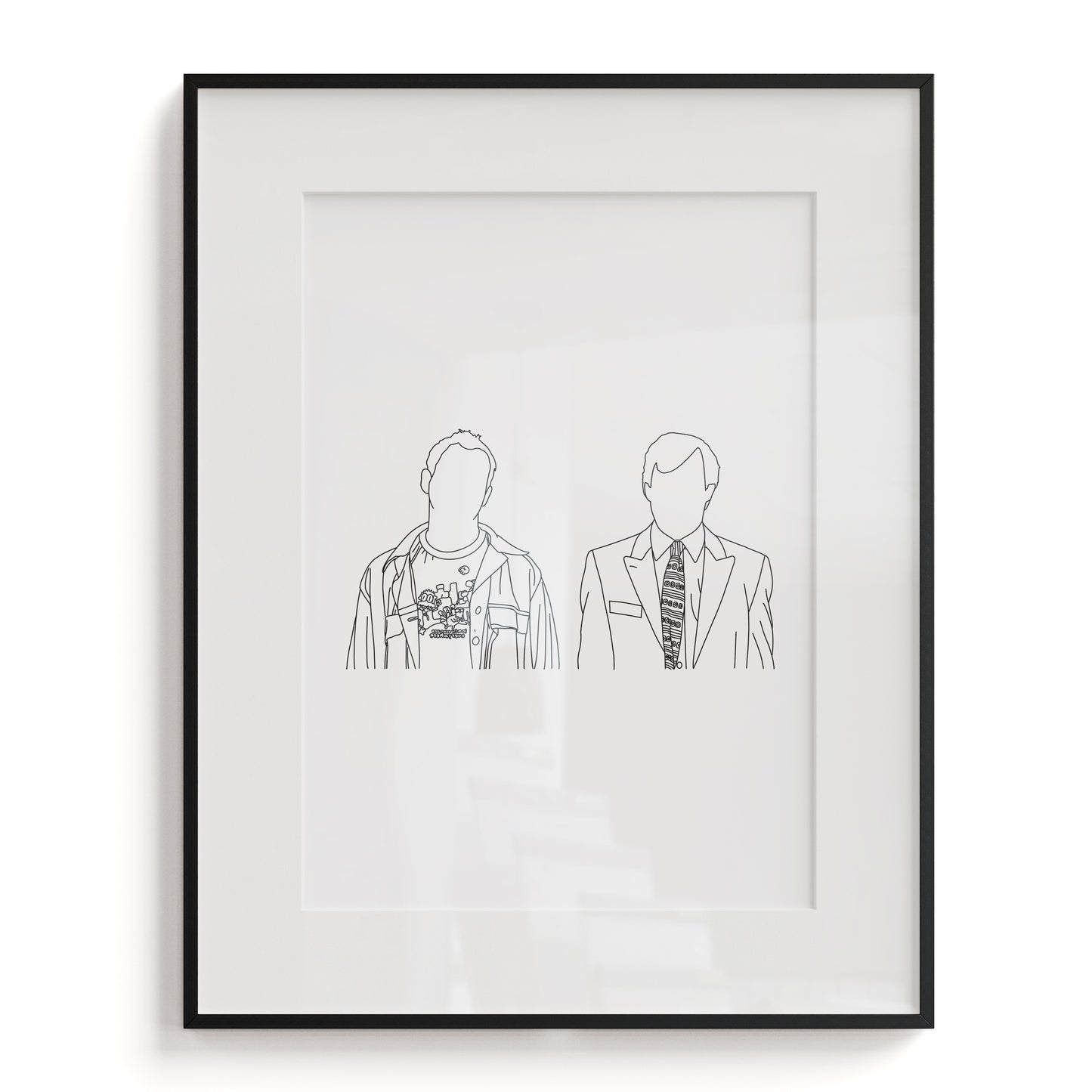 Peep Show Line Art Print