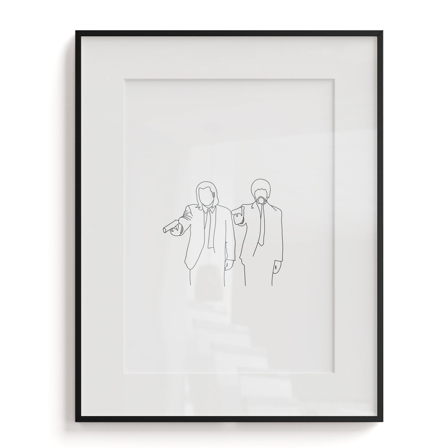 Pulp Fiction Line Art Print