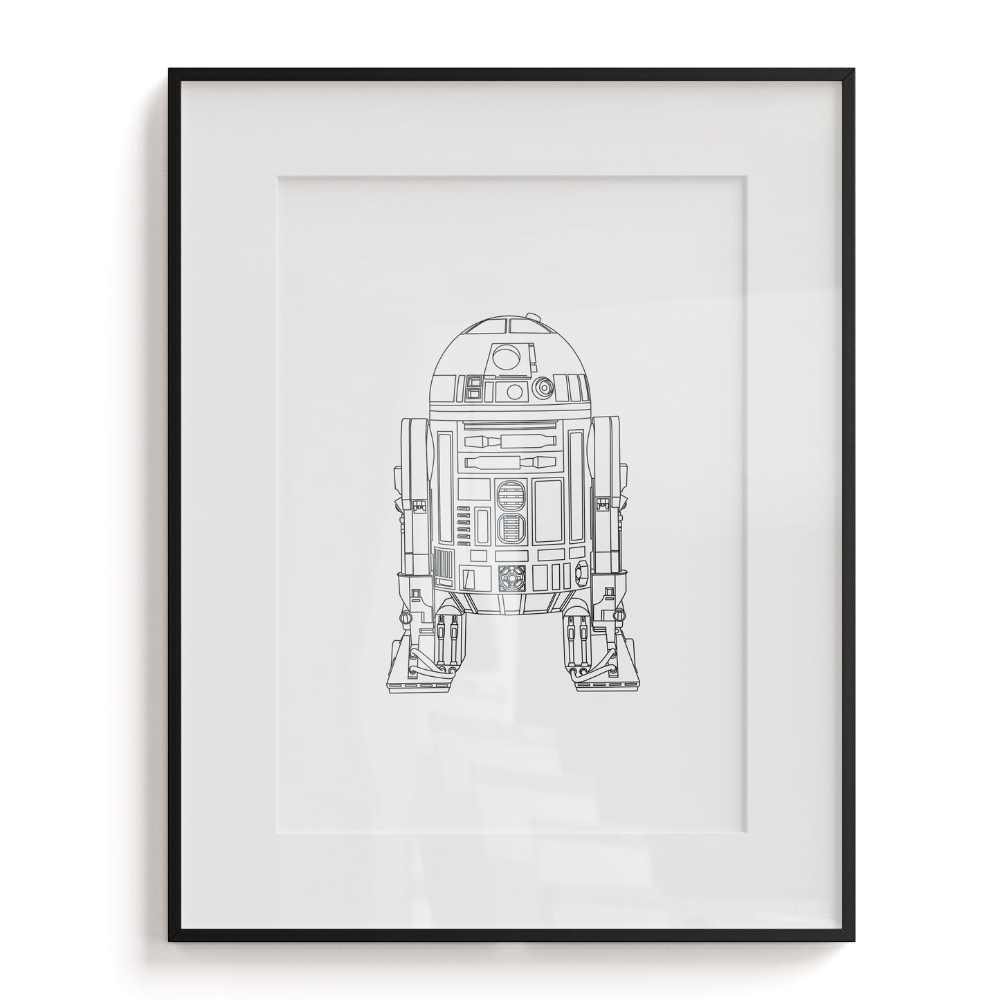 R2-D2 Line Art Print