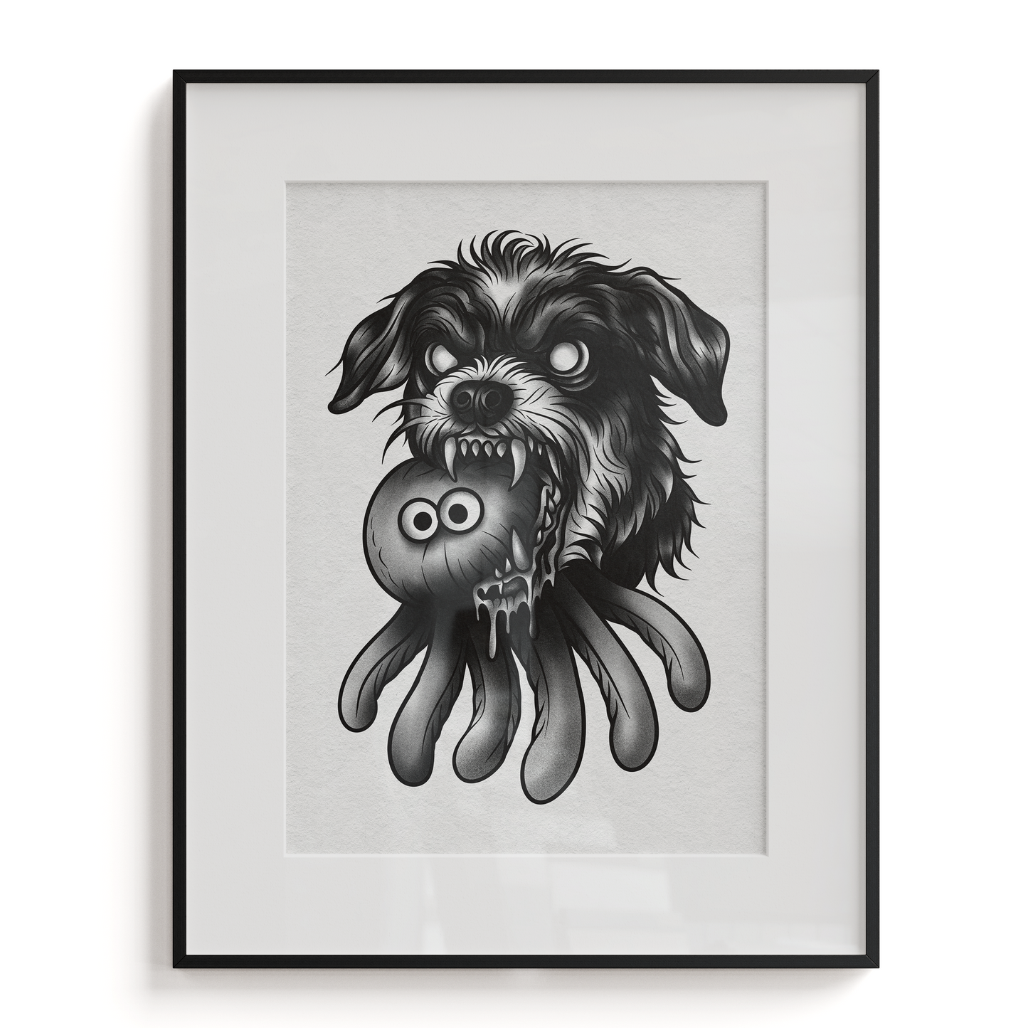 Custom Pet Portrait Tattoo Flash Print