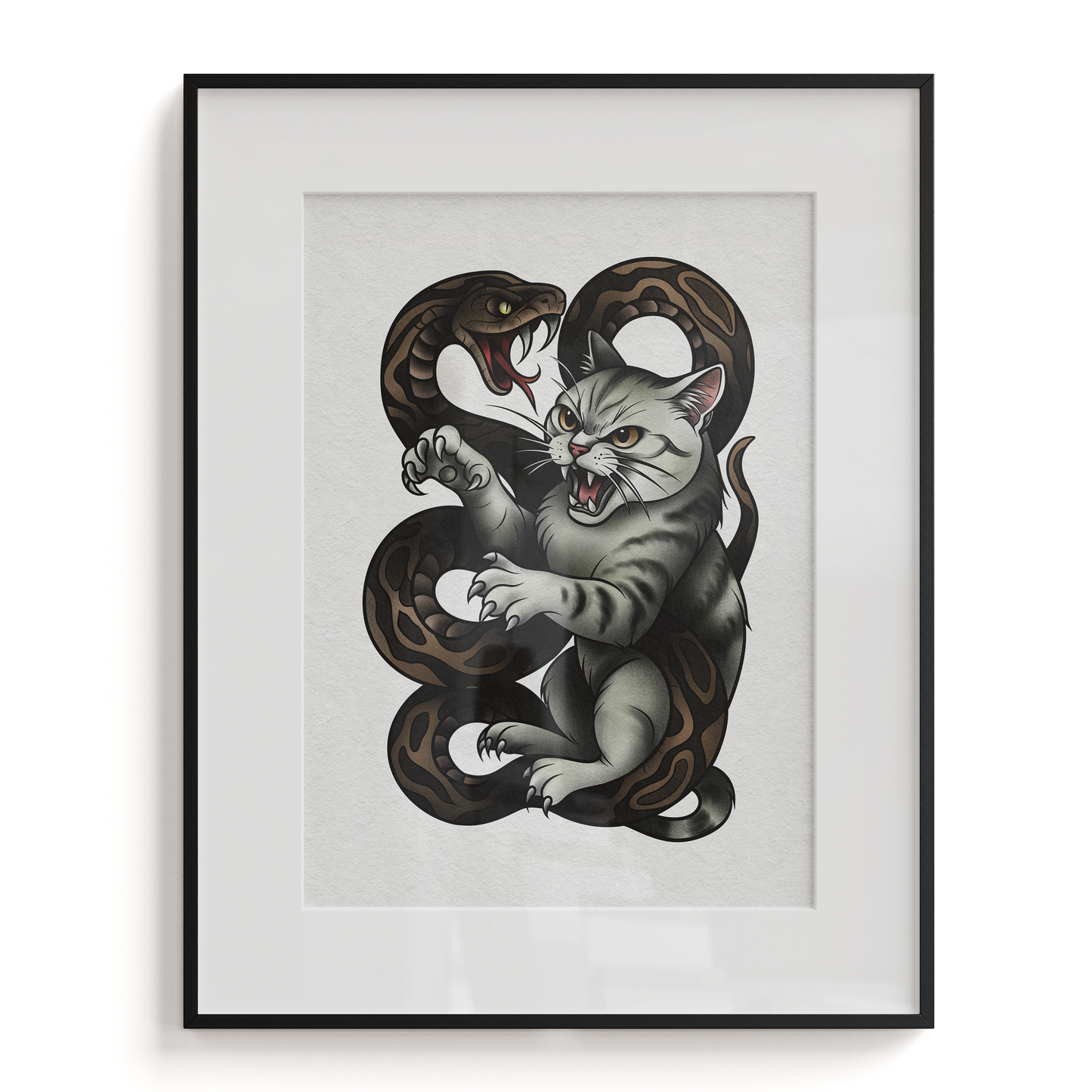 Custom Pet Portrait Tattoo Flash Print