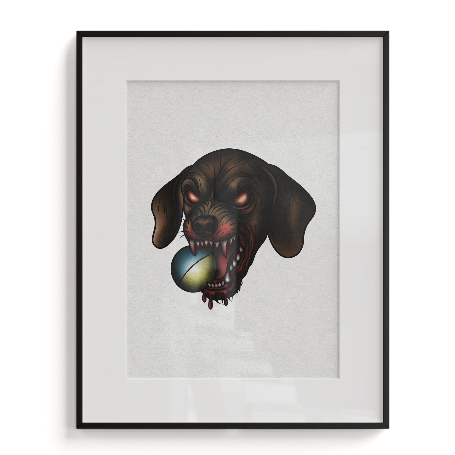 Custom Pet Portrait Tattoo Flash Print