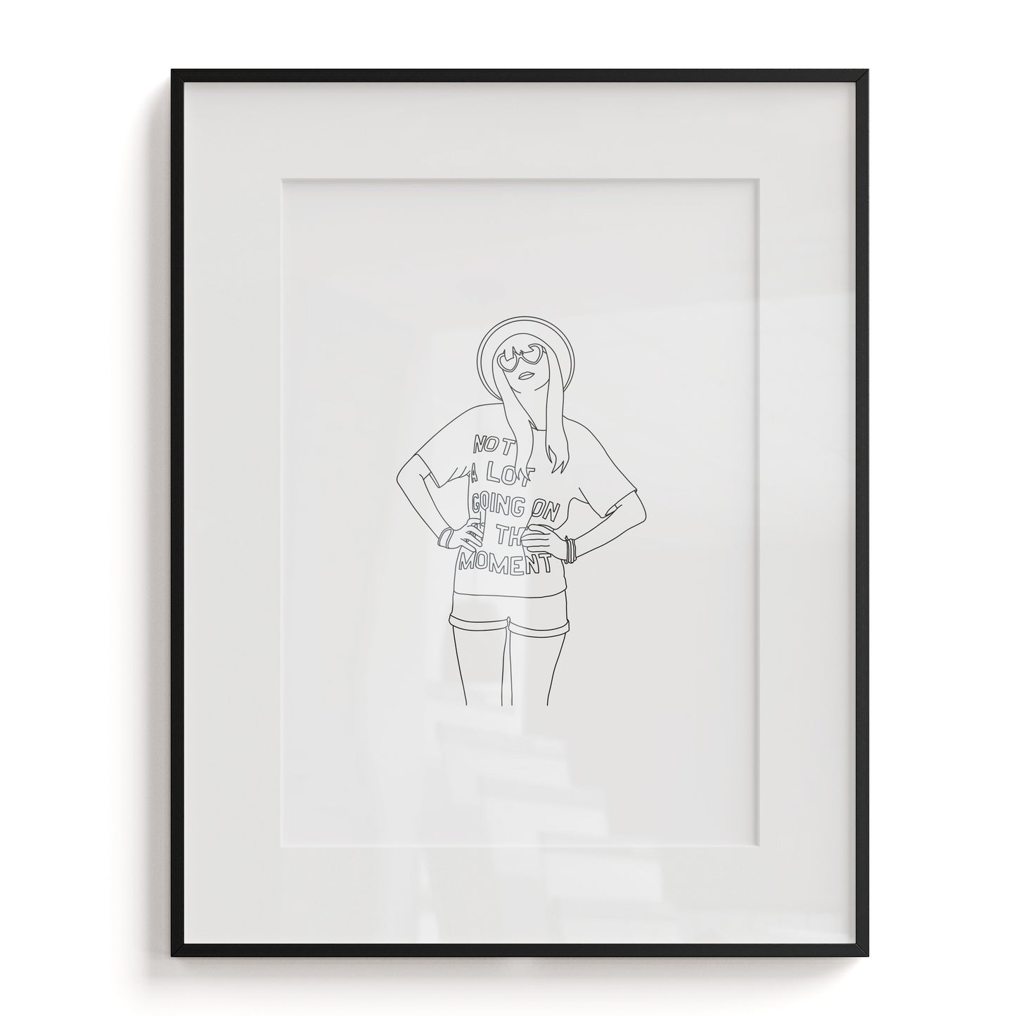 Taylor Swift (Red Era) Line Art Print