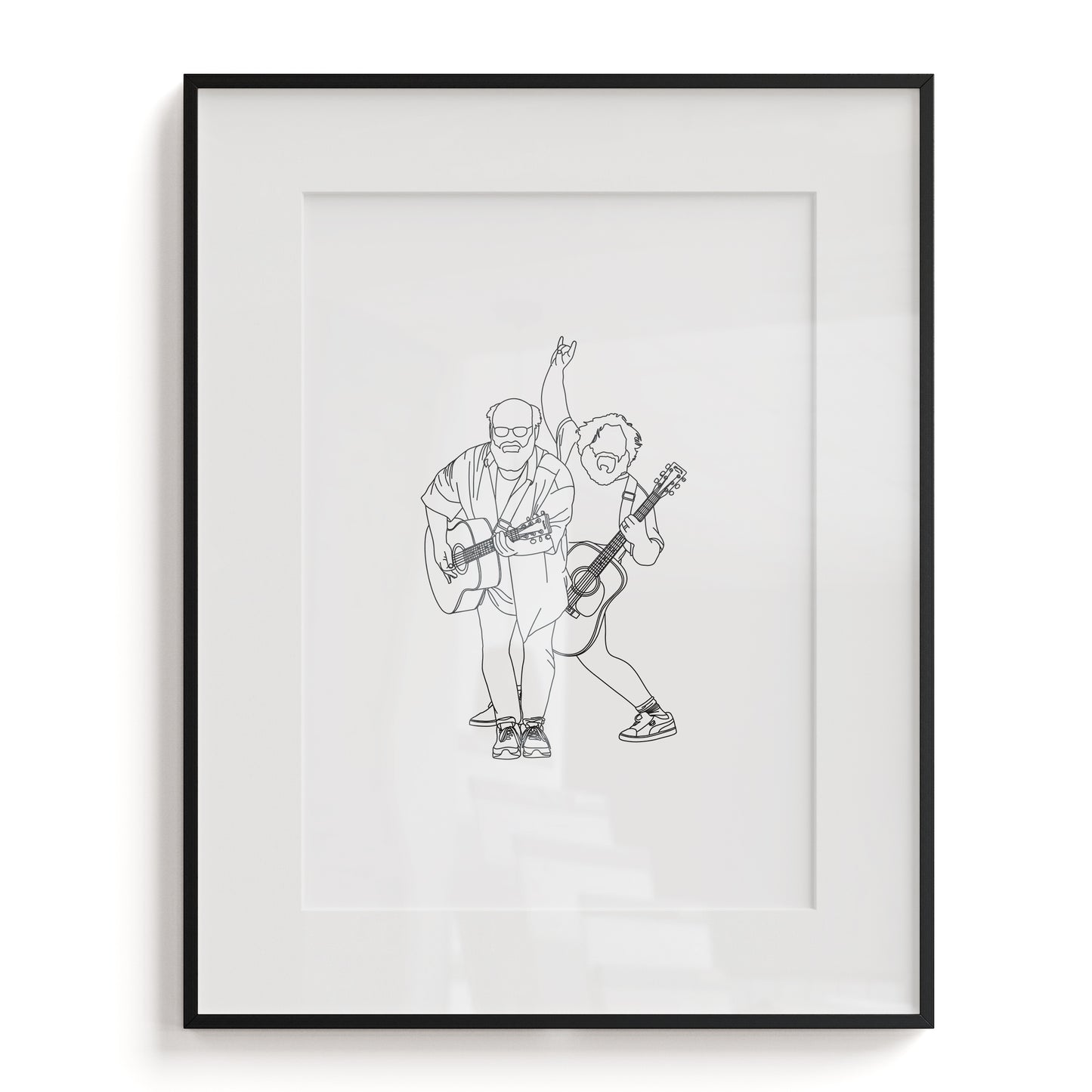 Tenacious D Line Art Print