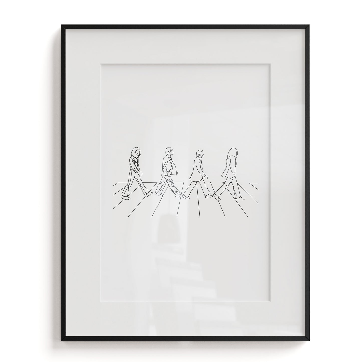 The Beatles Line Art Print