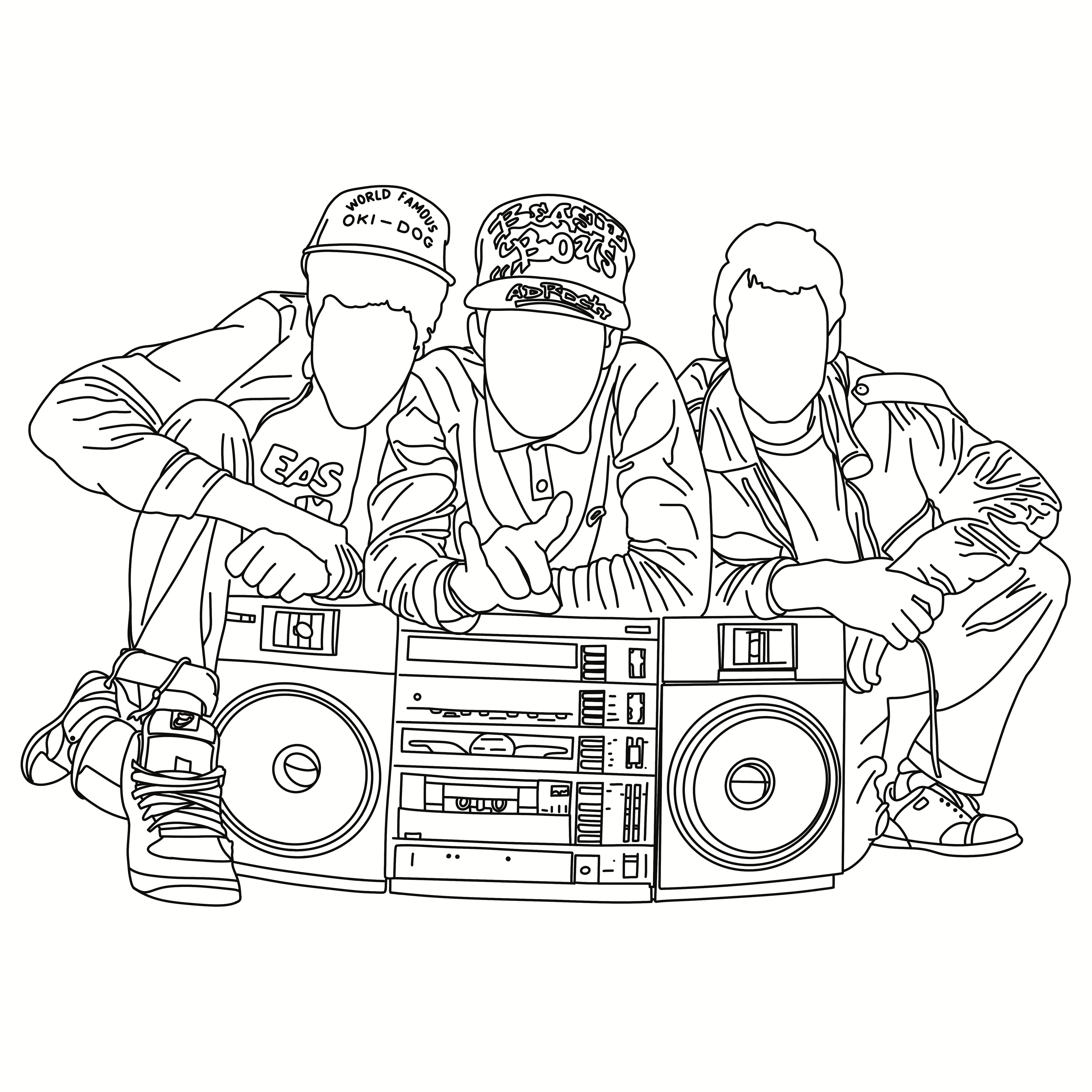 Hip-Hop Icons | Music Art Prints by ElliotDrawsStuff