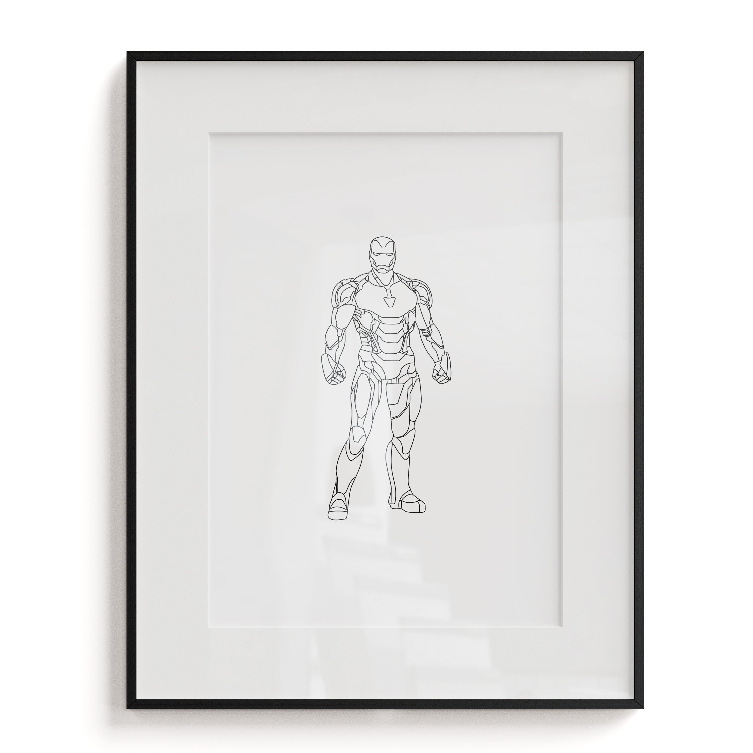 Iron Man Minimalist Art Print by ElliotDrawsStuff