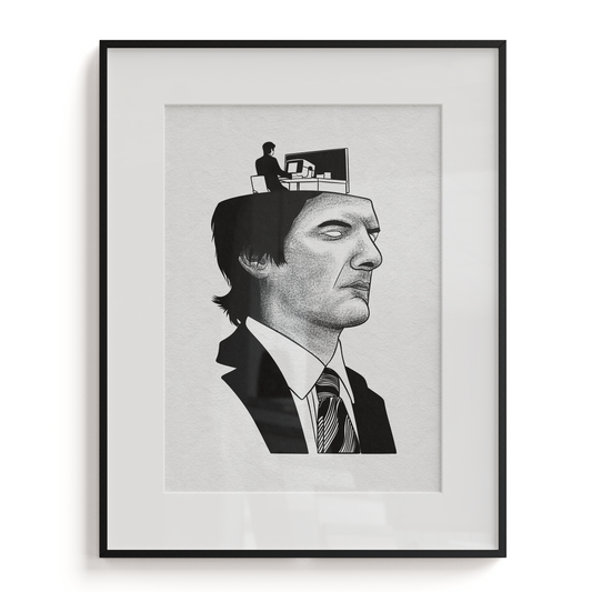 Mark Scout - Severance Blackwork Art Print